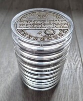 Aranybulla színesfém 5000ft-os! UNC 10db egyben! Kapszulában!
