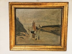 Claude Monet Trouville Harbor Rare Collector's Item!