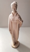 Kelemen Kristóf (1922–2001): Álló nőalak, 1985 – szignált szobor, 42 cm