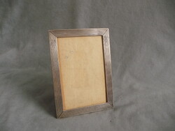 Old Silver Photo Frame in Art Deco Style from the 1960s, with a 800-900 Silver Hallmark