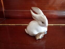 ZSOLNAY nyúl  nyuszi - porcelán  figura nipp  - Art&Decoration