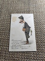 Antik Üdvözlő képeslap.