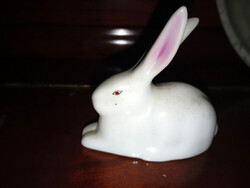 Hollóházi  nyúl  nyuszi kézifestett porcelán  figura nipp  - Art&Decoration