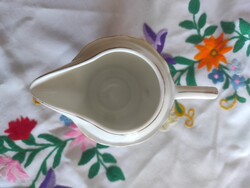 Zsolnay Porcelain Pitcher with Art Deco Style Floral Pattern