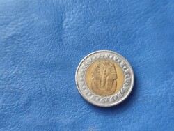 EGYIPTOM 1 FONT / ONE POUND 2010 MASZK! BIMETÁL!