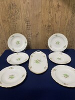 Herendi Hecsedli mintás süteményes készlet! Hibàtlan!