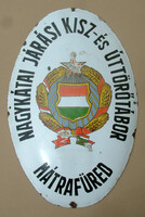 Enamel Sign