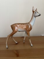 Eredeti Herendi porcelán őzgida / őzike figura (20 cm) – Hibátlan!