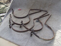 Set of 5 Old Forged Channel Iron