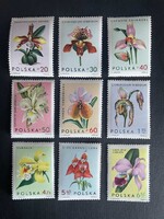 Lengyelország postatiszta virágok 1965