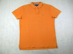EREDETI TOMMY HILFIGER (L) SPORTOS ELEGÁNS RÖVID UJJÚ FÉRFI GALLÉROS PÓLÓ