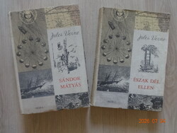 Jules Verne két regénye együtt: SÁNDOR MÁTYÁS + ÉSZAK DÉL ELLEN - Kondor Lajos illusztrációival