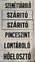 Zománc táblák