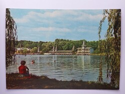 HÉVÍZ-GYÓGYFÜRDŐ - STRAND - 1971., postatiszta képeslap, Zala megye,retro
