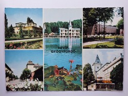 HÉVÍZ-GYÓGYFÜRDŐ - MOZAIK - 1976., postatiszta képeslap, Zala megye,retro