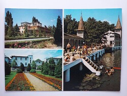 HÉVÍZ-GYÓGYFÜRDŐ - MOZAIK - 1977., postatiszta képeslap, Zala megye,retro