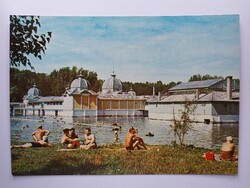 HÉVÍZ-GYÓGYFÜRDŐ - STRAND - 1971., postatiszta képeslap, Zala megye,retro