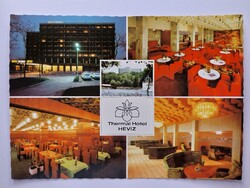 HÉVÍZ - THERMAL HOTEL - MOZAIK 1979., postatiszta képeslap, Zala megye,retro