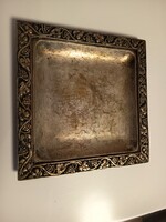 Eredeti Tevan jelzett Art Déco réz kistál / szőlőmintás kínáló