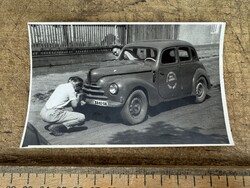 -AX919- Skoda 1101 Tudor autó Magyar Honvédelmi Sport Szövetség MHSSZ fotó 1950-es évek