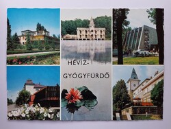 HÉVÍZ-GYÓGYFÜRDŐ - MOZAIK - 1979., postatiszta képeslap, Zala megye,retro