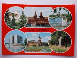 HÉVÍZ - KESZTHELY - MOZAIK - 1980., postatiszta képeslap, Zala megye,retro