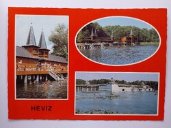 HÉVÍZ-GYÓGYFÜRDŐ - MOZAIK - 1980., postatiszta képeslap, Zala megye,retro