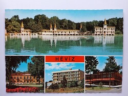 HÉVÍZ-GYÓGYFÜRDŐ - MOZAIK - 1977., postatiszta képeslap, Zala megye,retro
