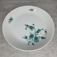 Kahla német porcelán zöld virágmintás kínáló