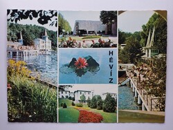 HÉVÍZ-GYÓGYFÜRDŐ - MOZAIK - 1976., postatiszta képeslap, Zala megye,retro
