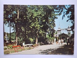HÉVÍZ-GYÓGYFÜRDŐ Tófürdő bejárata - 1978., postatiszta képeslap, Zala megye,retro