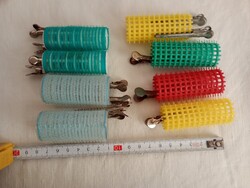 Hajcsavar 04 - műanyag fém csipesszel egyben retro