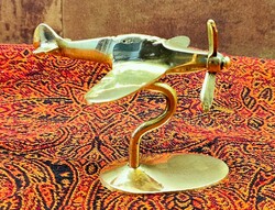 Brass Spitfire Airplane Model