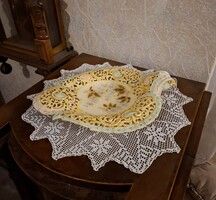 Antik Zsolnay historizàló solymos kínáló! 37x26cm!