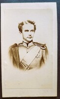 1859 LAJOS KORONA HERCEG II. LAJOS BAJOR KIRÁLY ERZSÉBET KIRÁLYNÉ UNOKATESTVÉR KORABELI FÉNYKÉP
