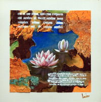 Lantos György: Tavirózsa 35x35 cm