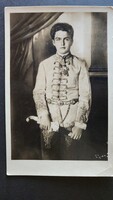 HABSBURG OTTÓ KORONA HERCEG TRÓNÖRÖKÖS DÍSZMAGYAR ÖLTÖZET IV. KÁROLY KIRÁLY FIA KORABELI FOTÓ LAP