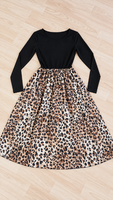 Leopard Print Women's Dress – Size M