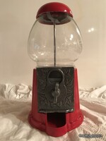 ÚJ -  USA - RÁGÓAUTOMATA - BIG SPENDER - ÜVEG- FÉM - 23 x 13 cm + FÉL ZACSKÓ 5 FORINTOS -  DOBOZÁBAN