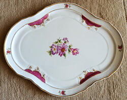 Hollóházi HENRIETTE HATALMAS KÍNÁLÓ TÁL 40x32cm!!!! porcelán asztalközép