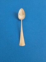 Silver teaspoon with English ribbed design