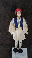 Evzon soldier, in ornate uniform, collector's item