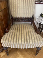 Ónémet stílusú karosszék, kisasszonyfotel, alacsonyfotel
