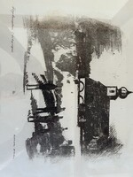 Lithograph of Pécs Old Cathedral