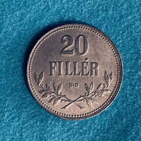 Magyarország - Hungary - 20 filler - 1916 coin - iron