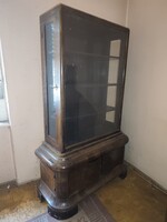 Art Deco vitrines szekrény szép állapotban