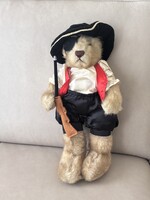 Gyűjtői Teddy Family Langenfeld művészmaci "Carlos, a kalóz", plüss maci