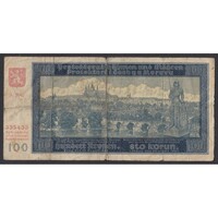 Csehszlovákia,100 korun 1940 P