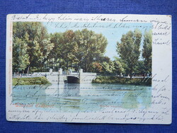 Képeslap: Üdvözlet Csabáról, litho 1902-ből (Urszinyi Ilona levelezése, lásd lent a leírásban!)