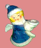 1975. HUMMEL GOEBEL Art Deco porcelán figura angyalka gyertyatartó 10 cm a képek szerint 2.